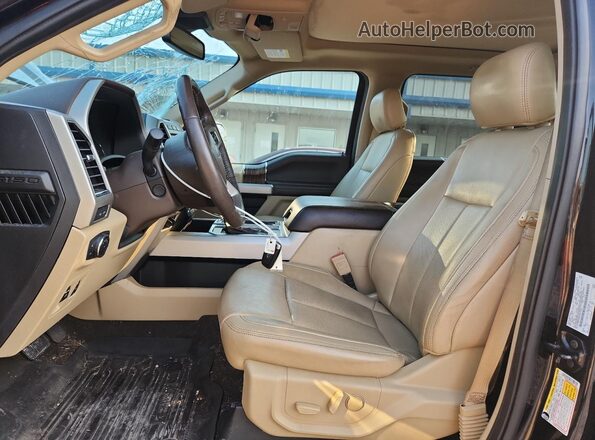 1FTEW1E48LFA11335 2020 FORD F150 Black Front interior view