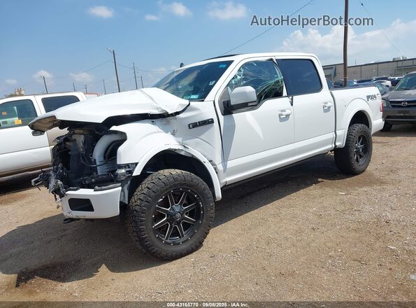 1FTEW1E49LFA07407 2020 FORD F150 White Vista tres cuartos delantera izquierda