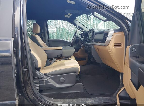 1FTEW1EB0NKE64888 2022 FORD F150 Black Widok wnętrza z przodu
