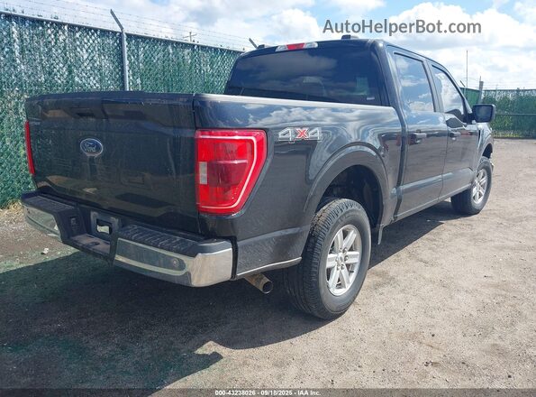 1FTEW1EB0NKE64888 2022 FORD F150 Black Tył prawy