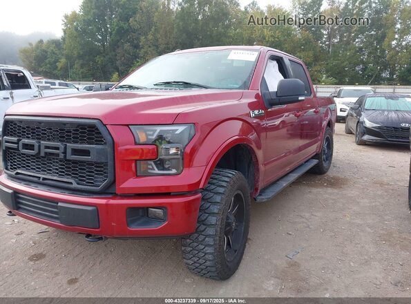 1FTEW1EF8GFB34091 2016 FORD F150 Red Vista tres cuartos delantera izquierda
