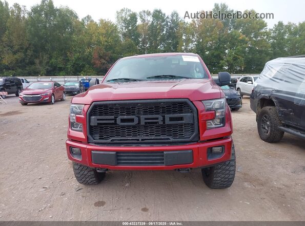 1FTEW1EF8GFB34091 2016 FORD F150 Red Vista del cuadro de instrumentos