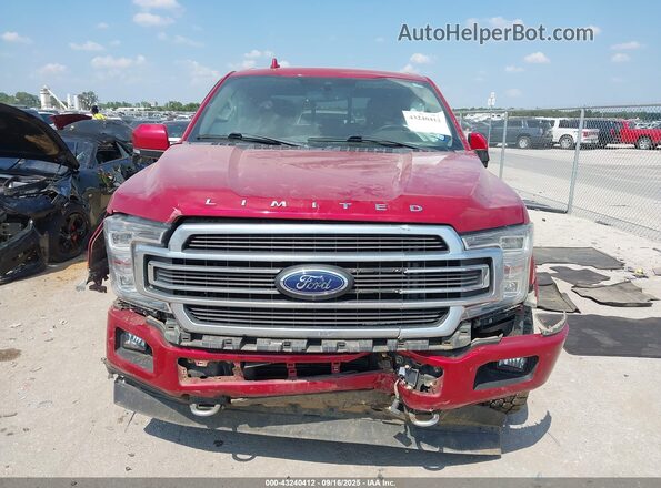 1FTEW1EG3LFC33114 2020 FORD F150 Red Սարքավորումների վահանակի տեսք
