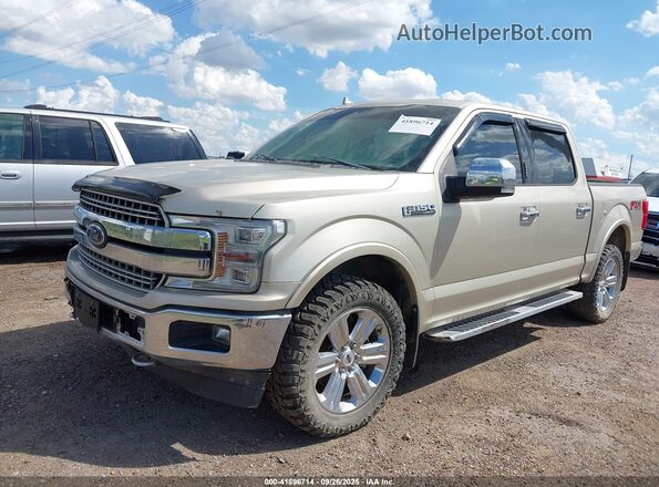1FTEW1EG5JFD31722 2018 FORD F150 Beige Vista tres cuartos delantera izquierda