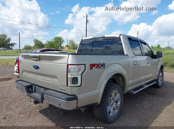 1FTEW1EG5JFD31722 2018 FORD F150 Beige Trasero derecho
