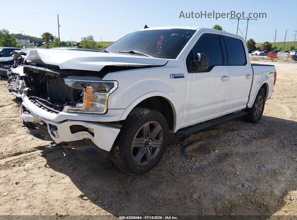 1FTEW1EP4LFC65327 2020 FORD F150 White წინა მარცხენა ხედი სამი მეოთხედიდან