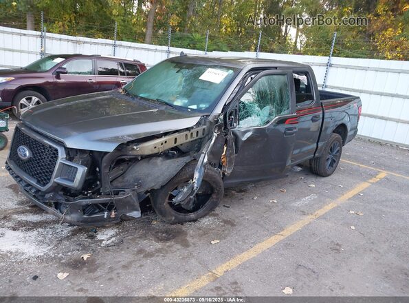1FTEW1EP9LFC57594 2020 FORD F150 Gray Передня ліва чверть