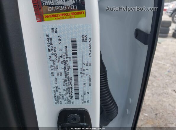 1FTEW2KP3RKE67859 2024 FORD F150 White Вид підкапотного простору