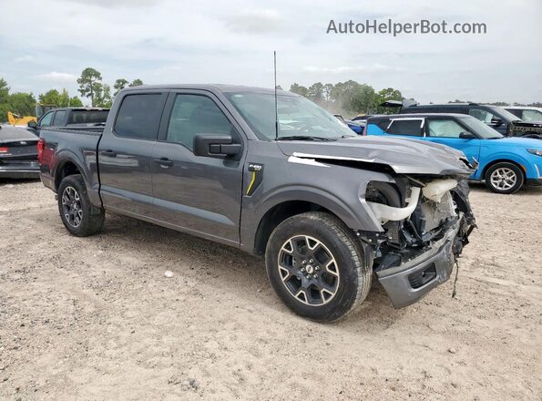 1FTEW2KP8RKE37496 2024 FORD F150 Gray წინა მარჯვენა