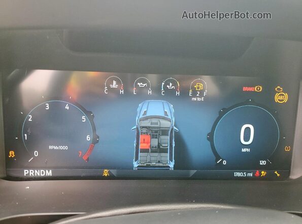 1FTEW2KP8RKE37496 2024 FORD F150 Gray ხელსაწყოთა პანელის ხედი