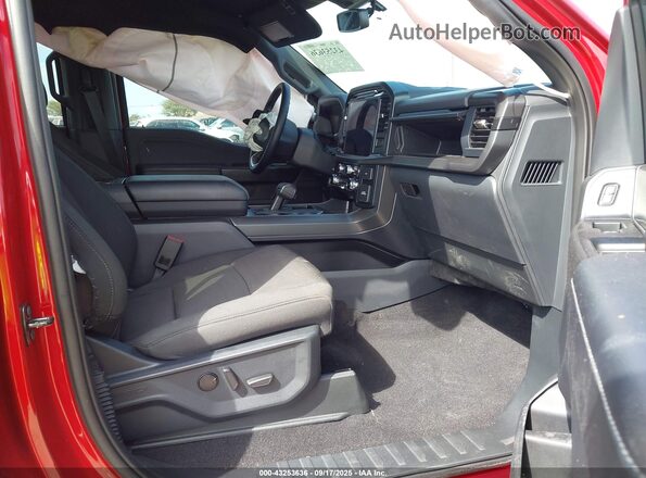 1FTEW3KP1RFC21018 2024 FORD F150 Red Widok wnętrza z przodu