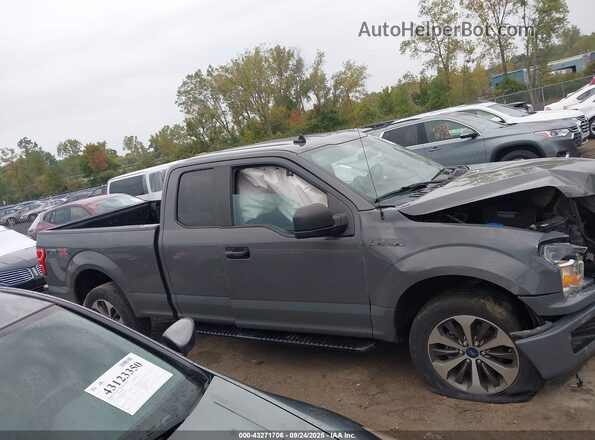 1FTEX1EP5LFA70415 2020 FORD F150 Gray Вид задньої частини салону