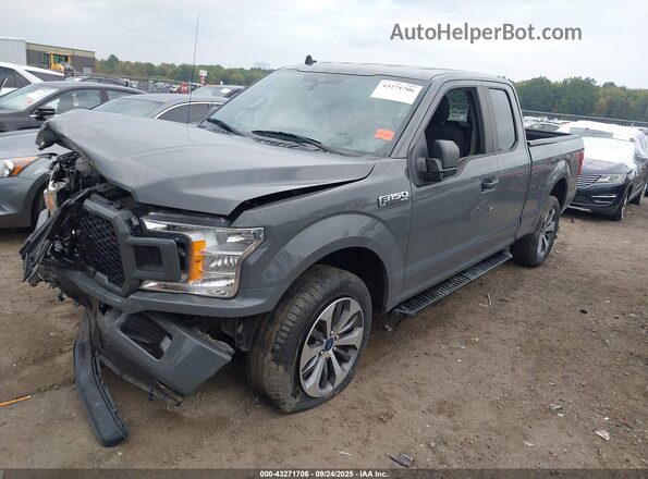 1FTEX1EP5LFA70415 2020 FORD F150 Gray Передня ліва чверть