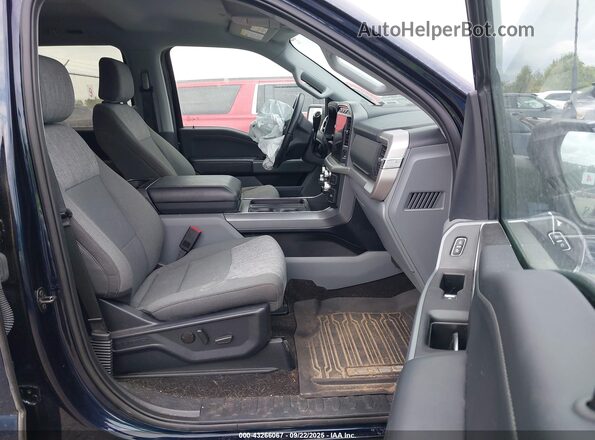 1FTFW1E51NFB55812 2022 FORD F150 Black Widok wnętrza z przodu