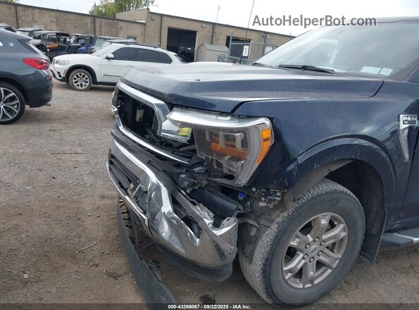 1FTFW1E51NFB55812 2022 FORD F150 Black Widok z przodu