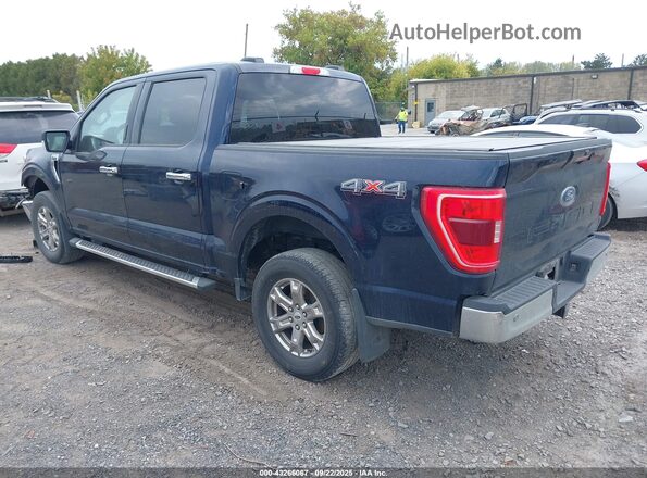 1FTFW1E51NFB55812 2022 FORD F150 Black Tył lewy
