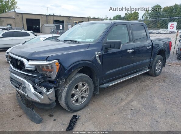 1FTFW1E51NFB55812 2022 FORD F150 Black Przód lewy