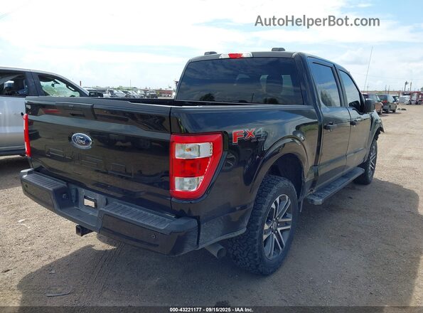 1FTFW1E53MKD46072 2021 FORD F150 Black უკანა მარჯვენა