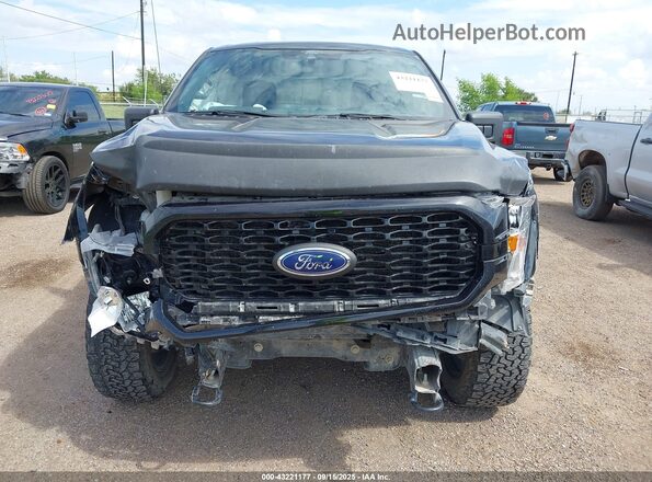 1FTFW1E53MKD46072 2021 FORD F150 Black უკანა სალონის ხედი