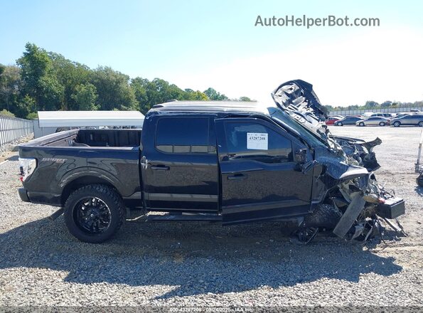 1FTFW1E59NKD87954 2022 FORD F150 Черный Вид задней части салона