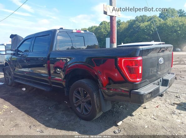 1FTFW1E81NFC27876 2022 FORD F150 Черный Задняя левая четверть