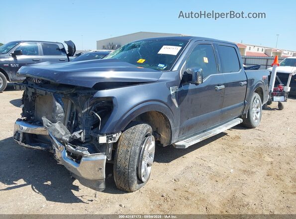 1FTFW1E83NFB69995 2022 FORD F150 Серый Передняя левая четверть