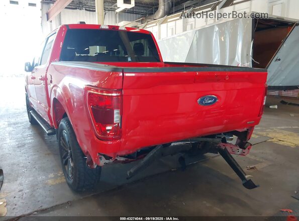1FTFW1E89NKF12655 2022 FORD F150 Красный Вид спереди