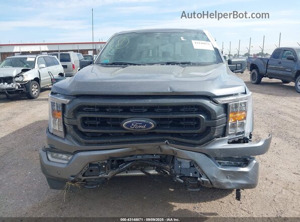 1FTFW1ED1PFA16726 2023 FORD F150 Gray Widok deski rozdzielczej