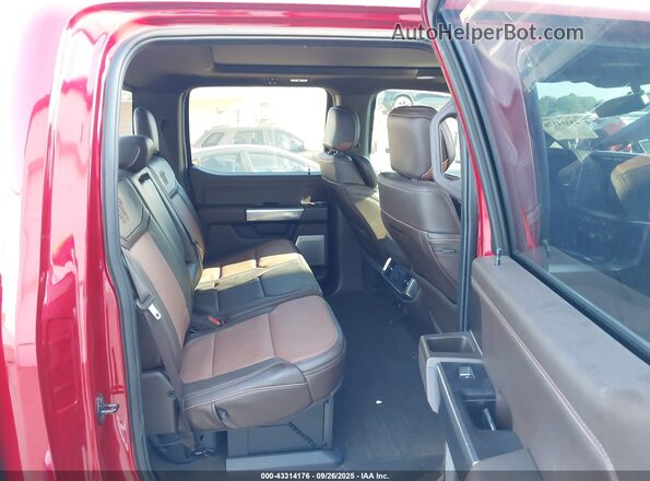 1FTFW1ED4NFB06725 2022 FORD F150 Red Vista de la etiqueta del VIN
