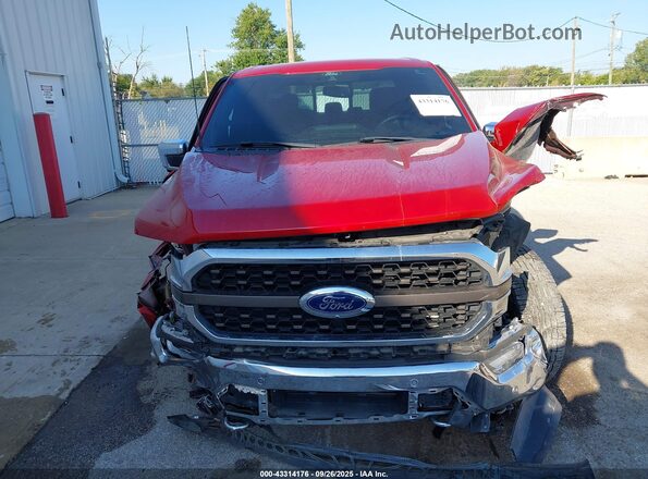 1FTFW1ED4NFB06725 2022 FORD F150 Red Vista del cuadro de instrumentos