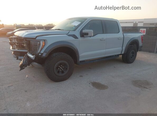 1FTFW1RG4PFC98364 2023 FORD F150 Gray Առջևի ձախ երեք քառորդ տեսարան