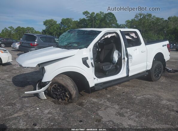 1FTFW3L52RKF60119 2024 FORD F150 White Առջևի ձախ երեք քառորդ տեսարան