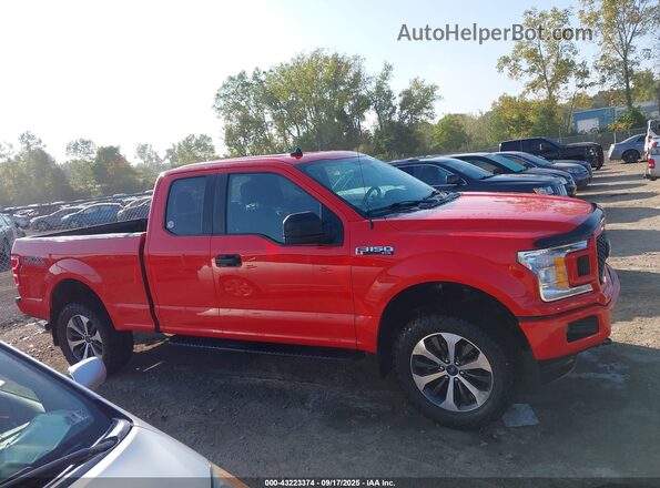 1FTFX1E56LFC19739 2020 FORD F150 Red Вид задньої частини салону
