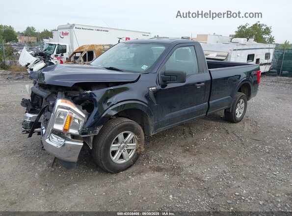 1FTMF1EB7NKD99162 2022 FORD F150 Dark Blue Przód lewy