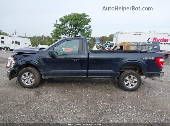 1FTMF1EB7NKD99162 2022 FORD F150 Dark Blue Widok wnętrza 360 stopni