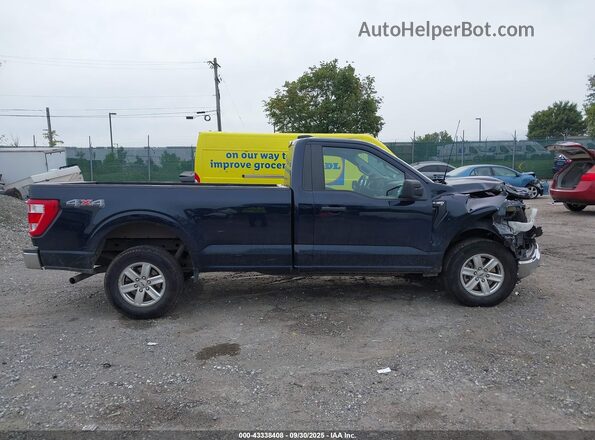 1FTMF1EB7NKD99162 2022 FORD F150 Dark Blue Widok wnętrza z tyłu