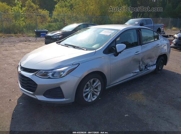 1G1BC5SM9K7100730 2019 CHEVROLET CRUZE Silver Передня ліва чверть