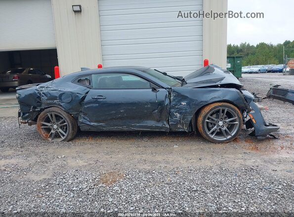1G1FD1RX6M0105466 2021 CHEVROLET CAMARO Blue Widok zestawu wskaźników