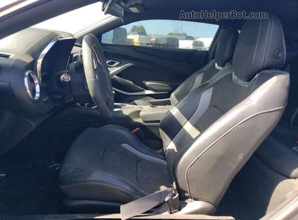 1G1FE1R74K0144499 2019 CHEVROLET CAMARO Gray Widok wnętrza z przodu