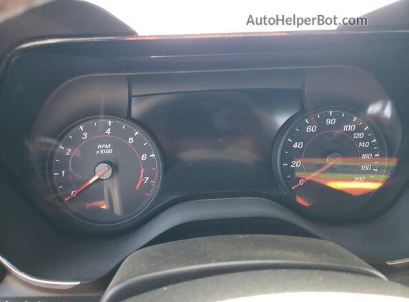 1G1FE1R74K0144499 2019 CHEVROLET CAMARO Gray Widok zestawu wskaźników