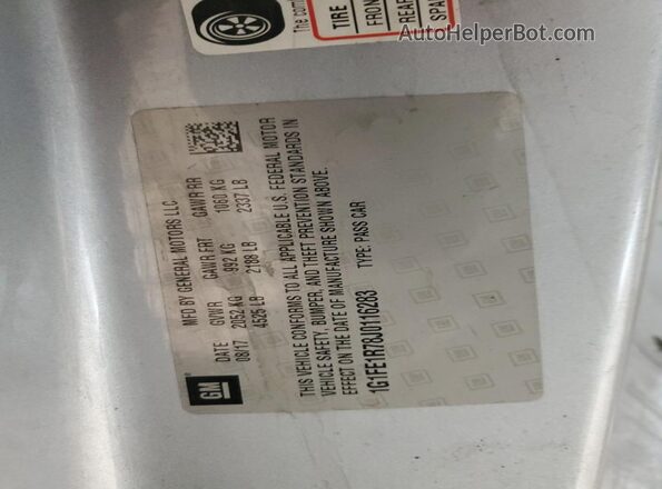 1G1FE1R78J0116283 2018 CHEVROLET CAMARO Silver 
