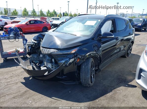 1G1FY6S01P4199705 2023 CHEVROLET BOLT Black წინა მარცხენა ხედი სამი მეოთხედიდან