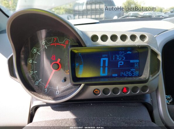1G1JC5SH5G4179594 2016 CHEVROLET SONIC Black Vista de los asientos traseros