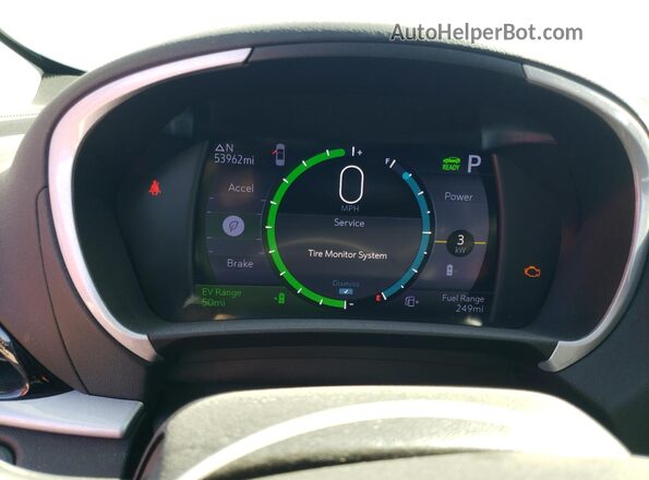 1G1RC6S51KU131663 2019 CHEVROLET VOLT White Սարքավորումների վահանակի տեսք