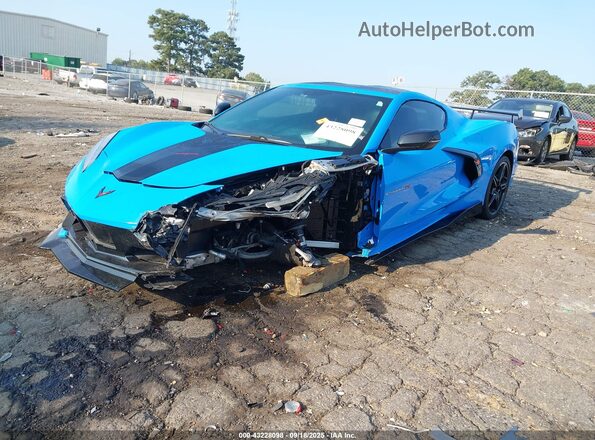1G1YA2D42P5111096 2023 CHEVROLET CORVETTE Blue Vista tres cuartos delantera izquierda
