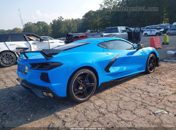 1G1YA2D42P5111096 2023 CHEVROLET CORVETTE Blue Trasero derecho