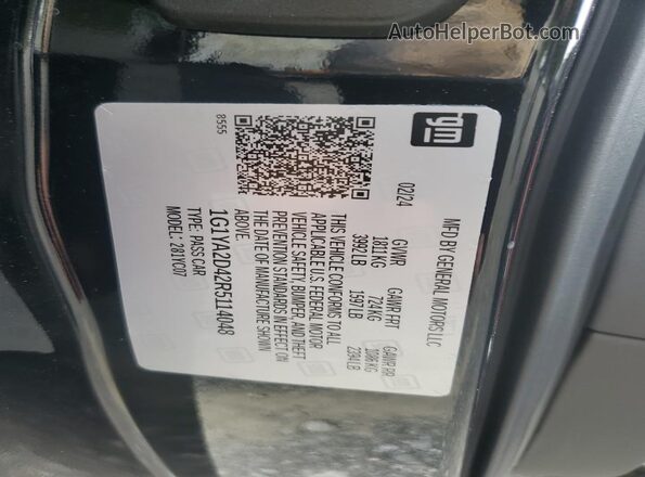 1G1YA2D42R5114048 2024 CHEVROLET CORVETTE Black 