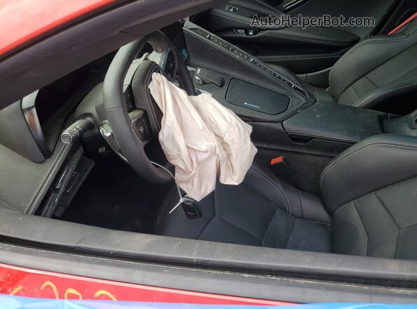 1G1YB2D41S5104971 2025 CHEVROLET CORVETTE Red Вид салону спереду