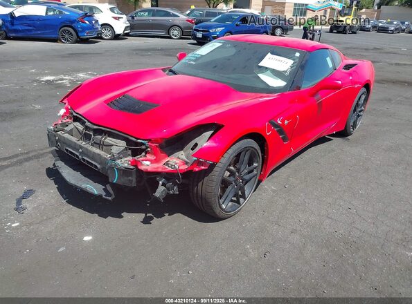 1G1YB2D71K5117505 2019 CHEVROLET CORVETTE Orange Front left