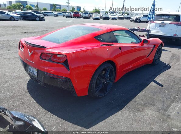1G1YB2D71K5117505 2019 CHEVROLET CORVETTE Orange Rear right